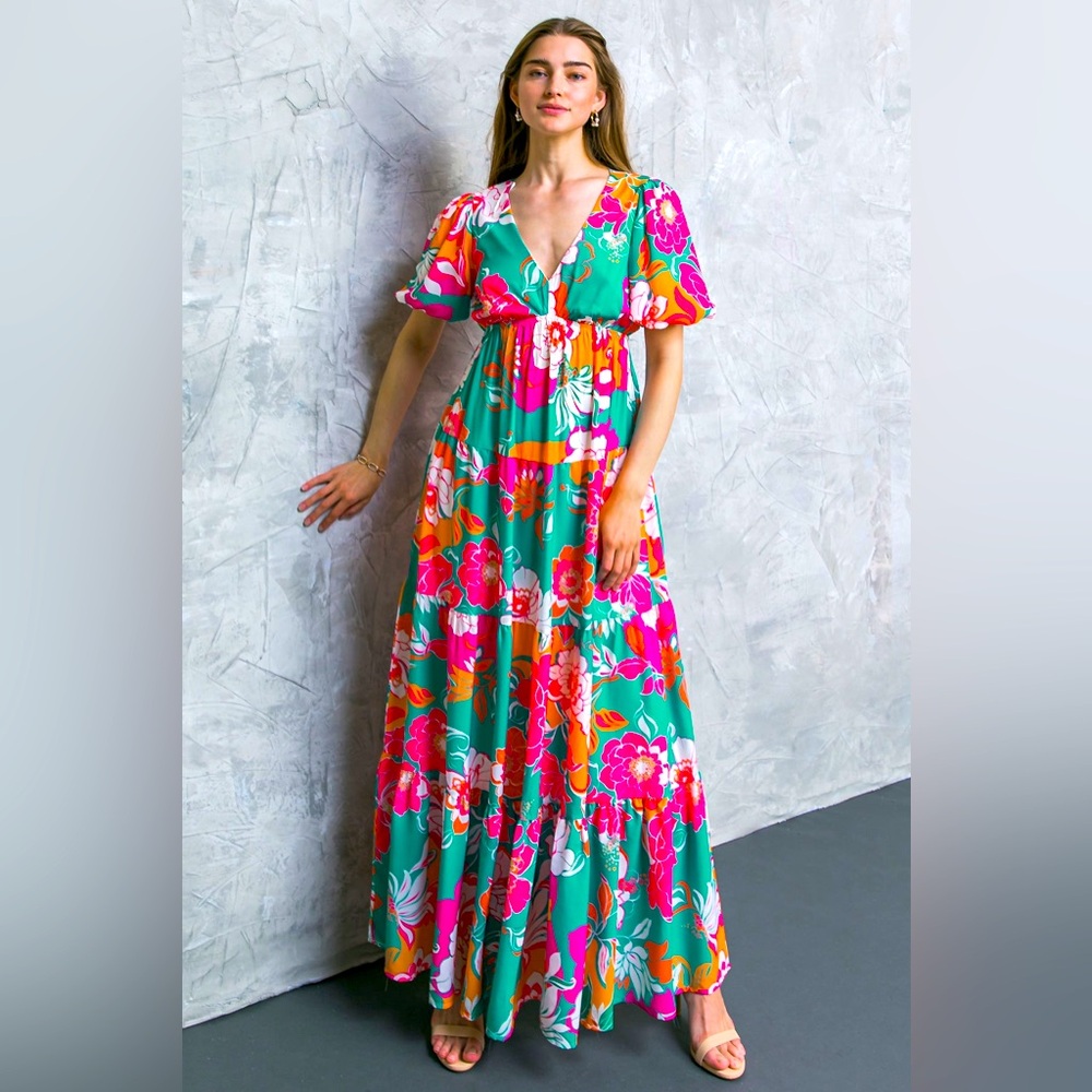 Flying Tomato Summer Stroll Woven Maxi Dress
Size Meduim